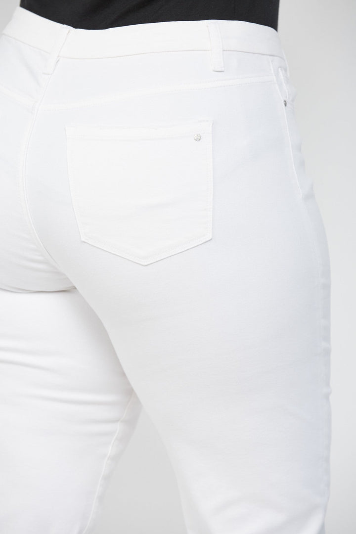 Mica White Ankle Straight Denim Jeans