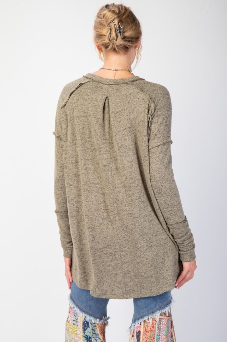 BRUSHED CALLIE KNIT TUNIC