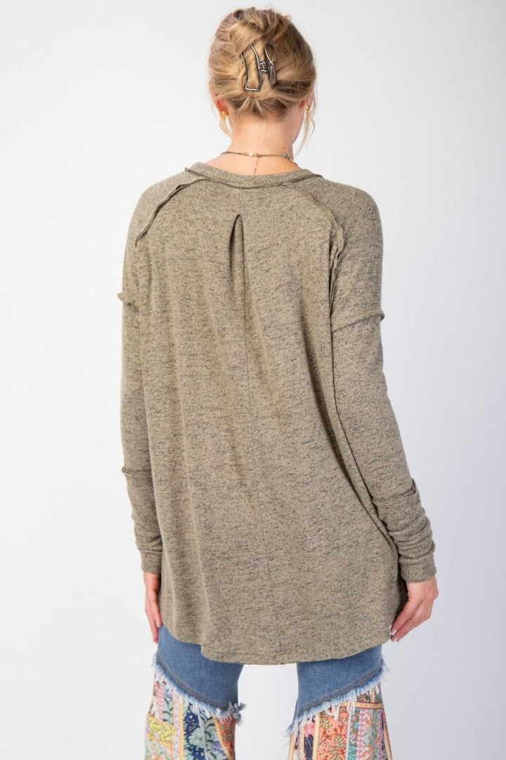 BRUSHED CALLIE KNIT TUNIC