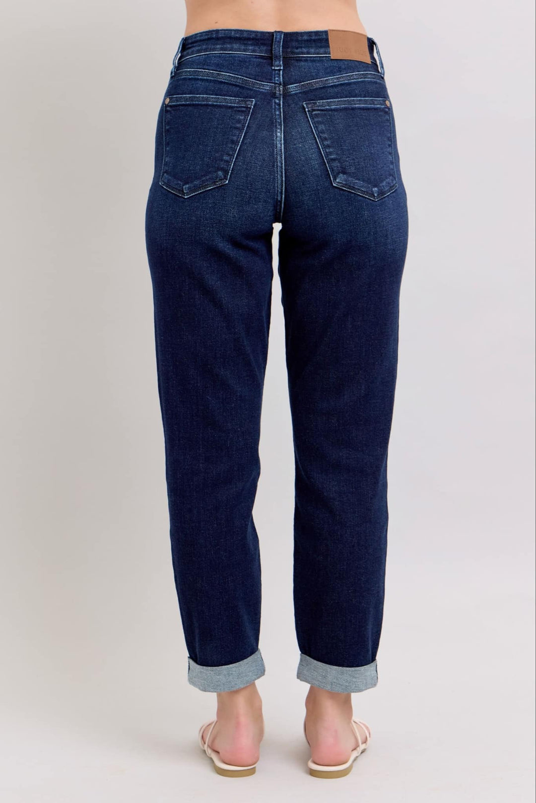 Judy Blue HW Boyfriend Cuffed Denim Jeans