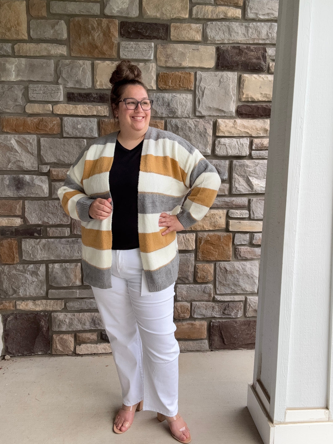 Chic Color Block Cardi