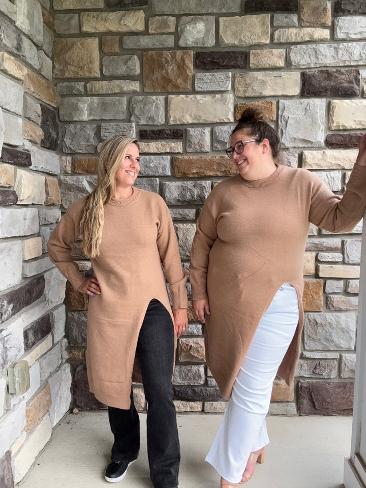 Carmel Knit Tunic Sweater