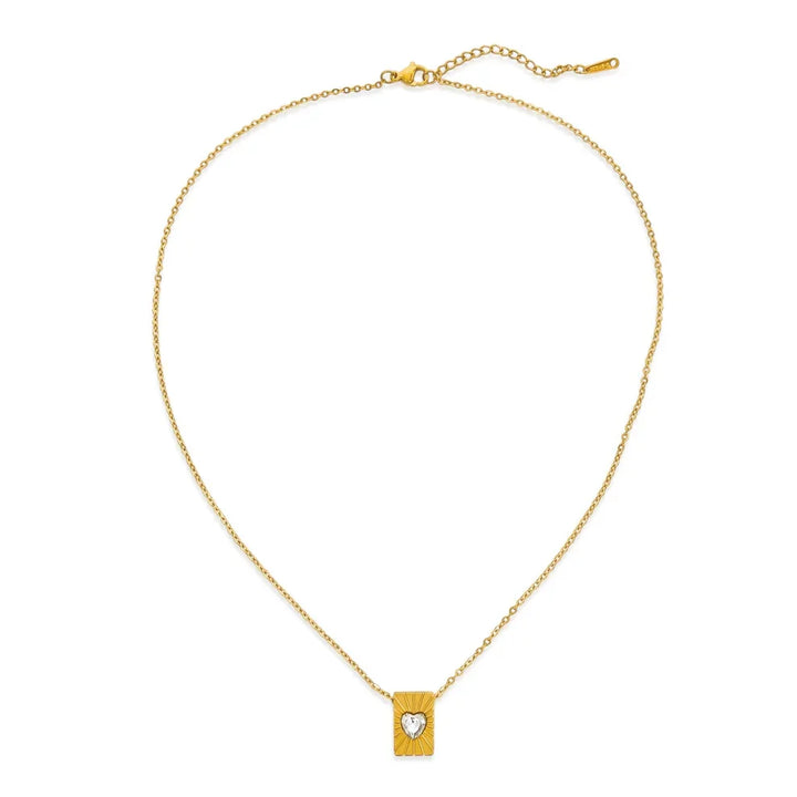 Heart Medallion Poptart Necklace