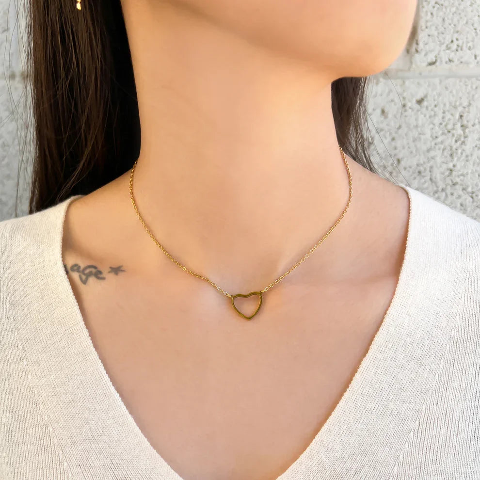 Cut-Out Heart Necklace