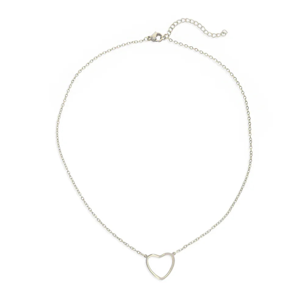 Cut-Out Heart Necklace