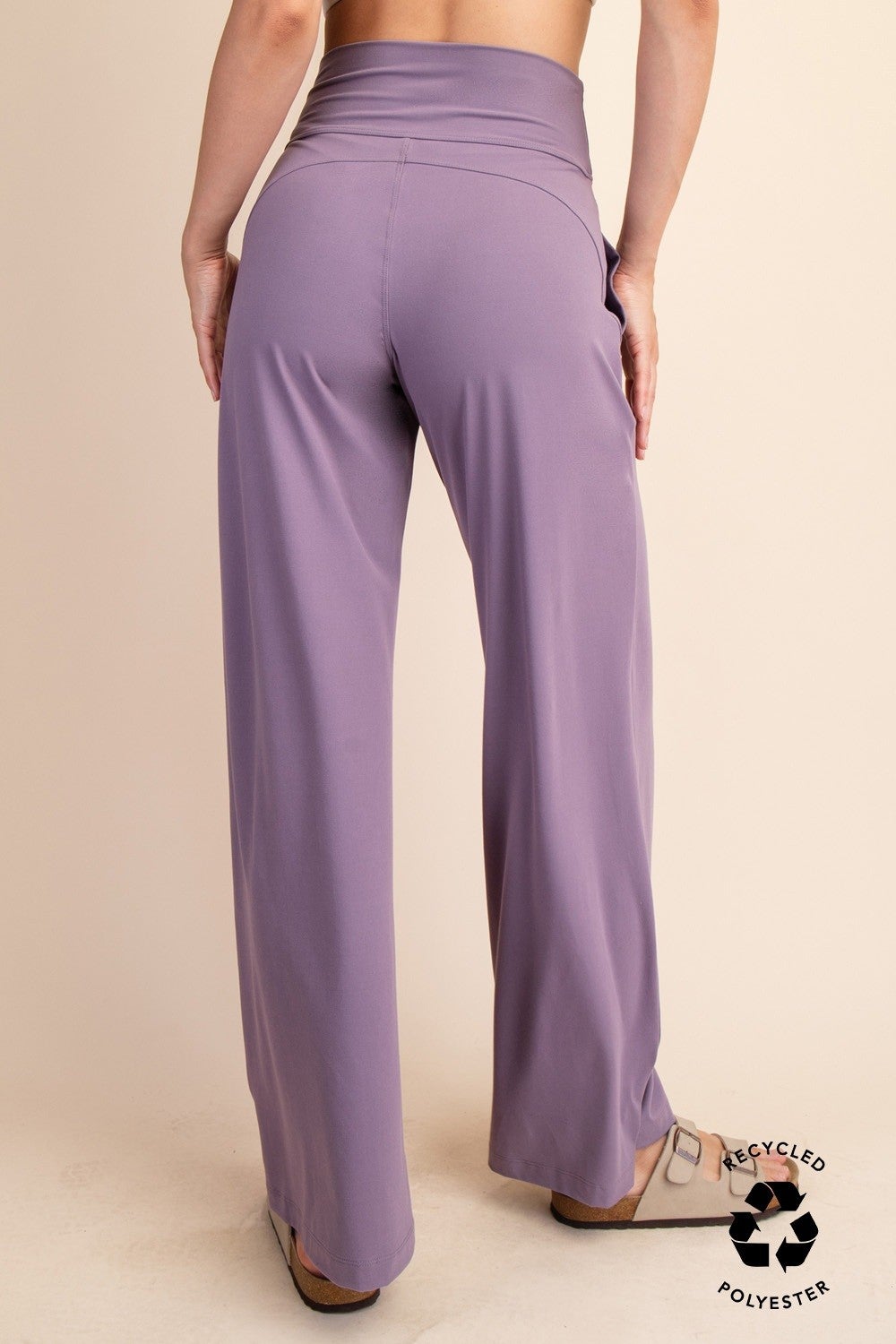 Smoky Purple Wide Leg Yoga Pant