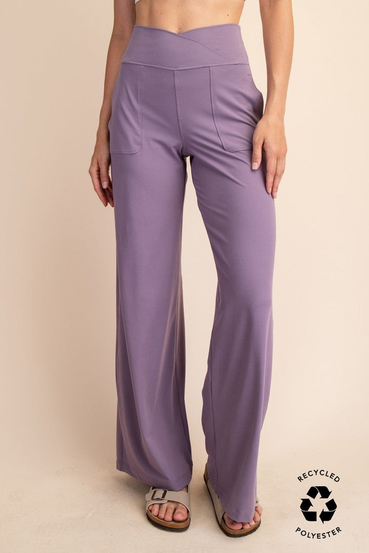 Smoky Purple Wide Leg Yoga Pant