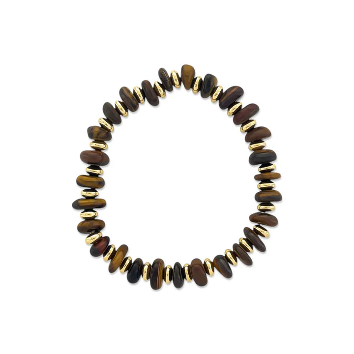 Natural Stone Beaded Stretch Bracelet
