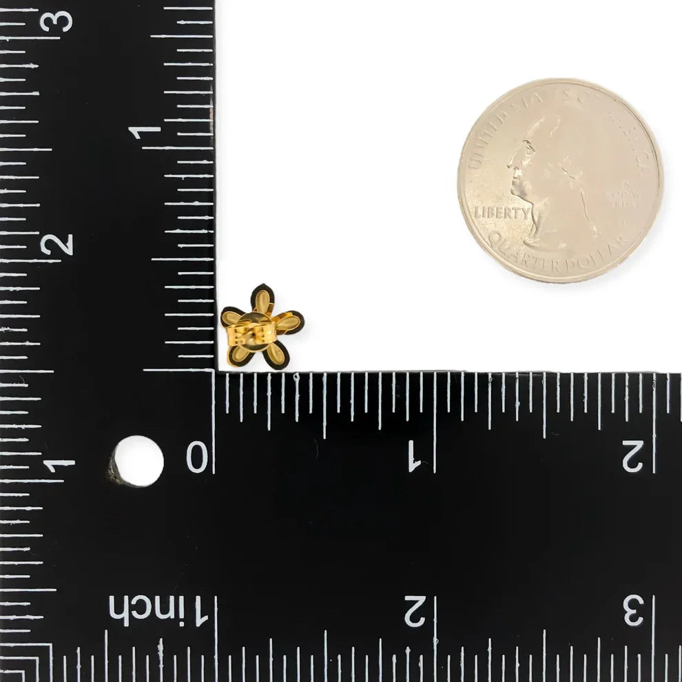 Water Resistant Daisy Stud Earrings