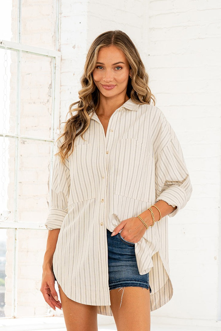 Costal Button Down Tunic