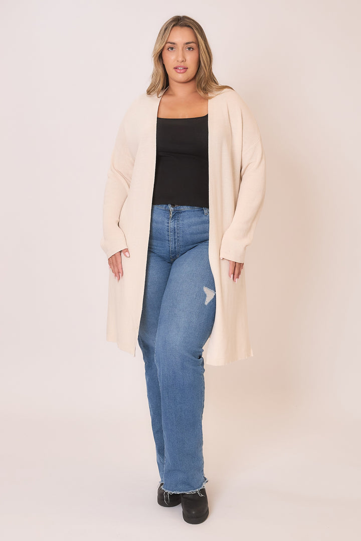 Natural Open Cardigan