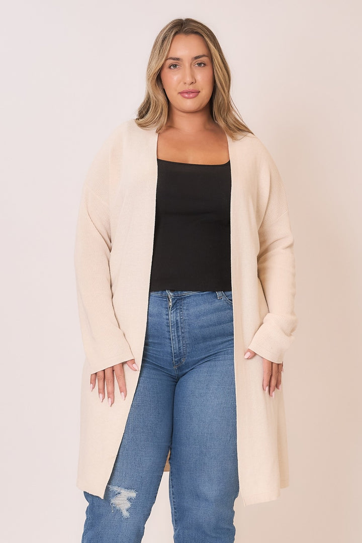 Natural Open Cardigan