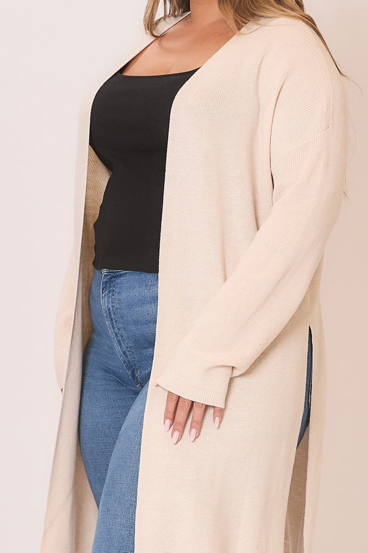 Natural Open Cardigan
