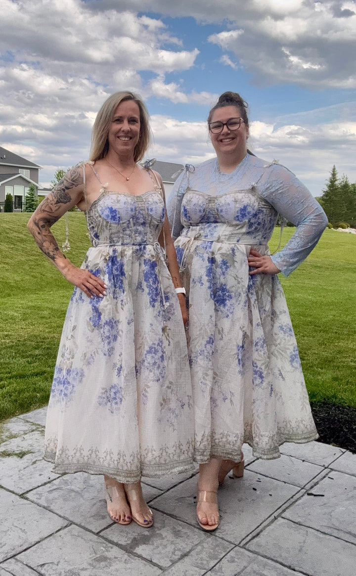 Tea Time Corset Midi Dress