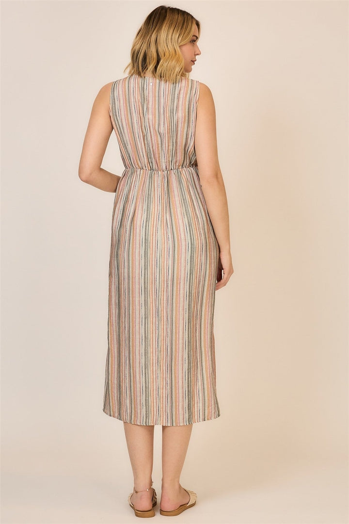 Seabreeze Twist Midi Dress