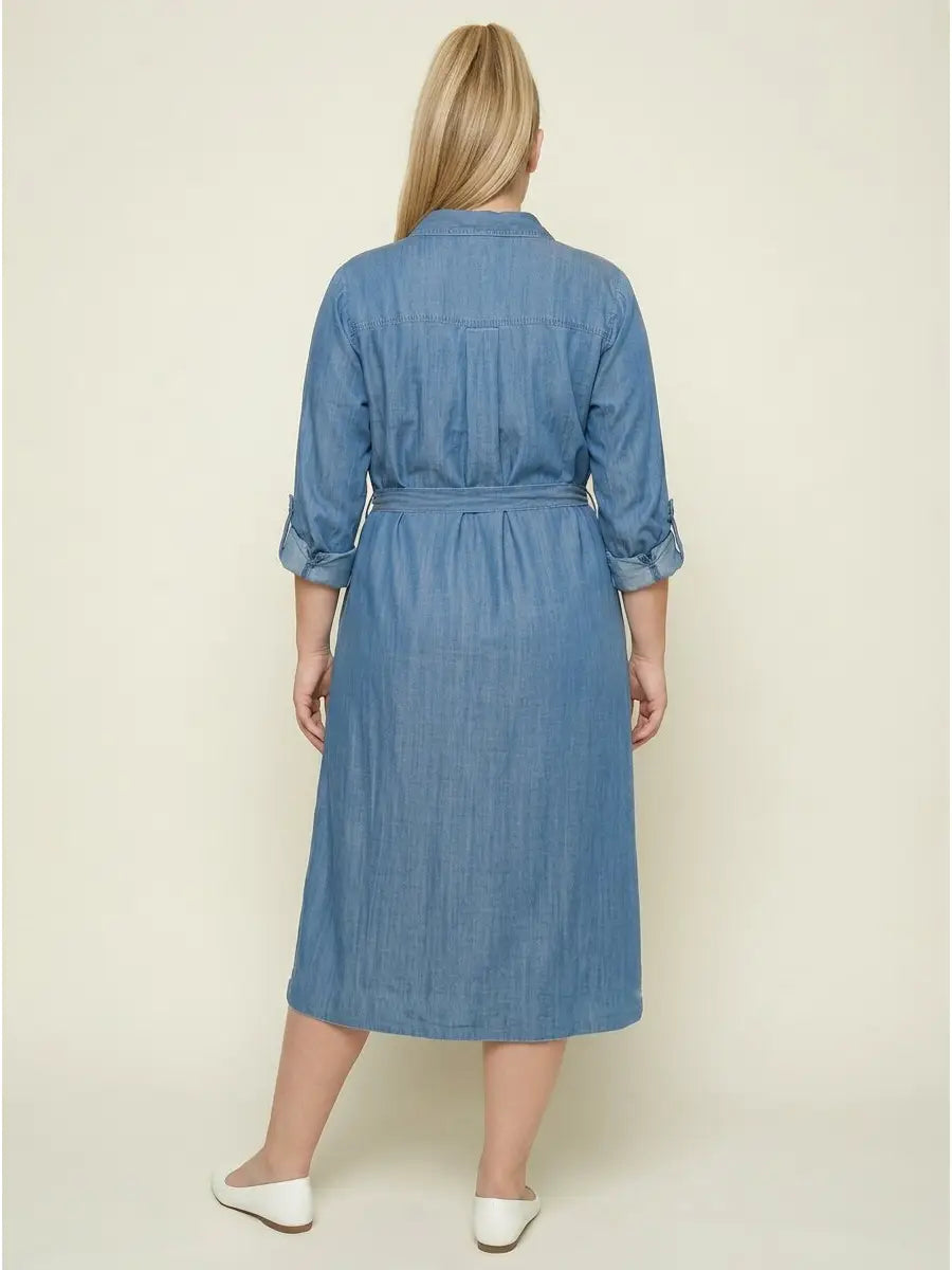 The Featherweight Denim Shirt Dress