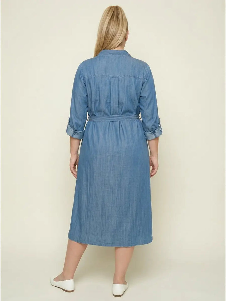 The Featherweight Denim Shirt Dress