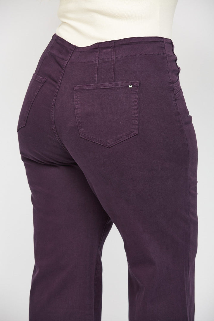 Mica Plum Wide Leg Denim Jeans