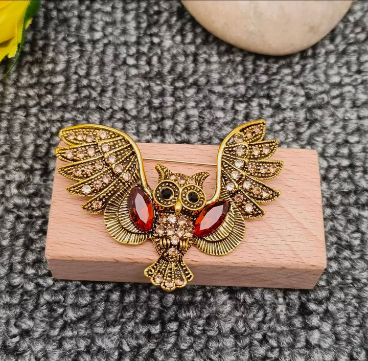 Vintage Owl Brooch