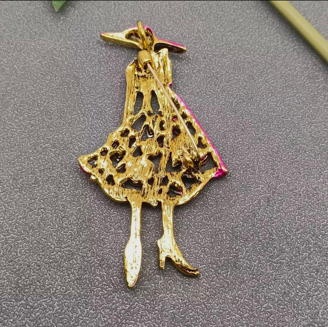 Fashion Girl Brooch
