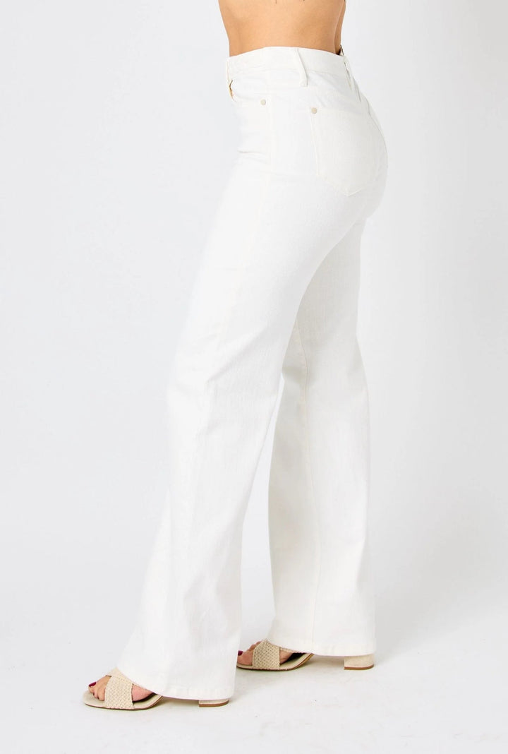 Judy blue White  Braided Denim Jeans