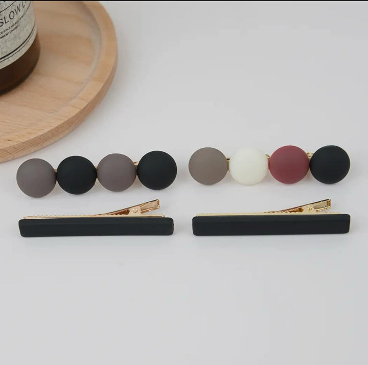Color Block Geometric Alligator Hair Clips
