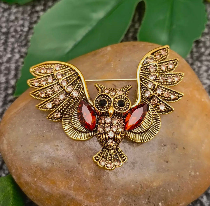 Vintage Owl Brooch