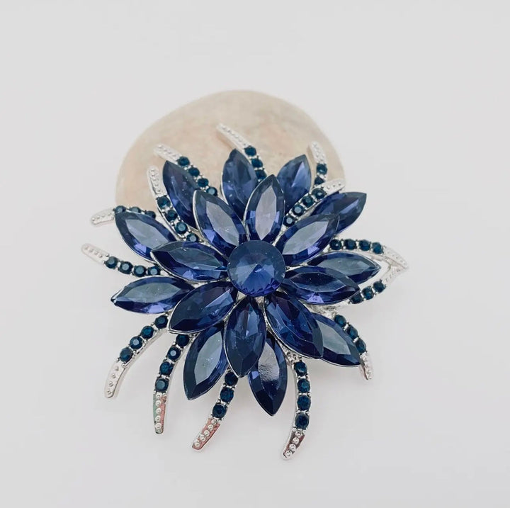 Blue Snowflake Brooch