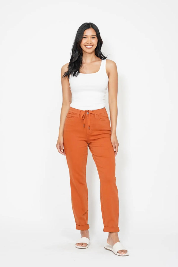 AUBURN ORANGE  DOUBLE CUFF JOGGER Denim Jeans