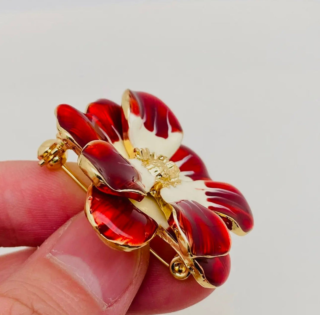 Vintage Big Flower Brooch