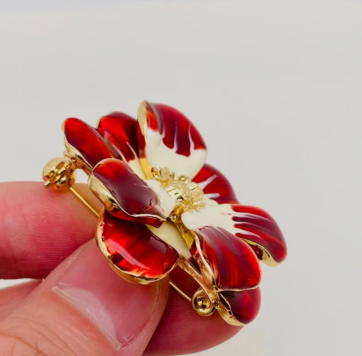 Vintage Big Flower Brooch