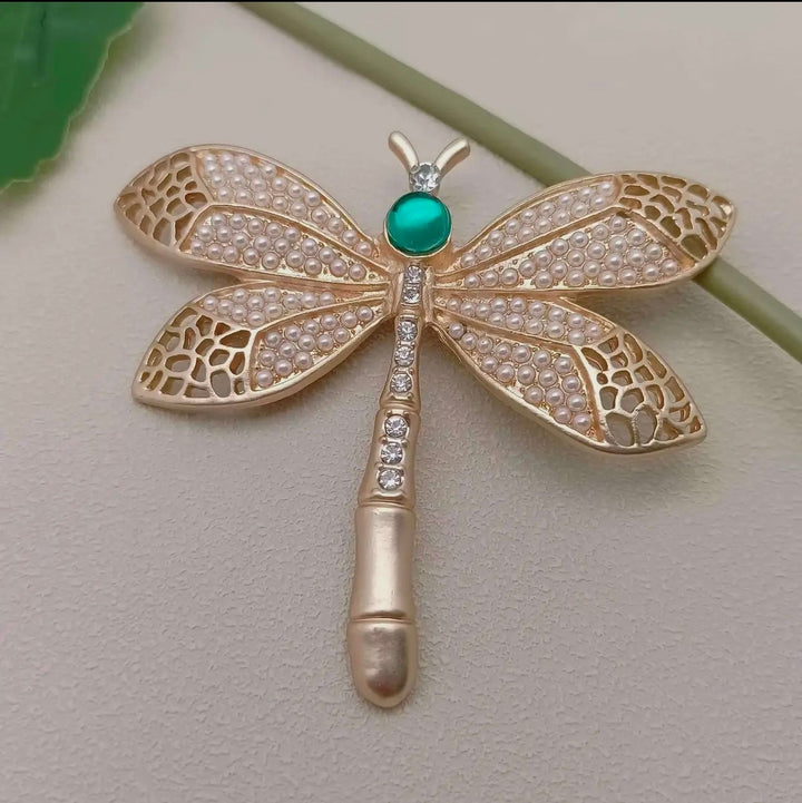 Vintage Golden Dragonfly