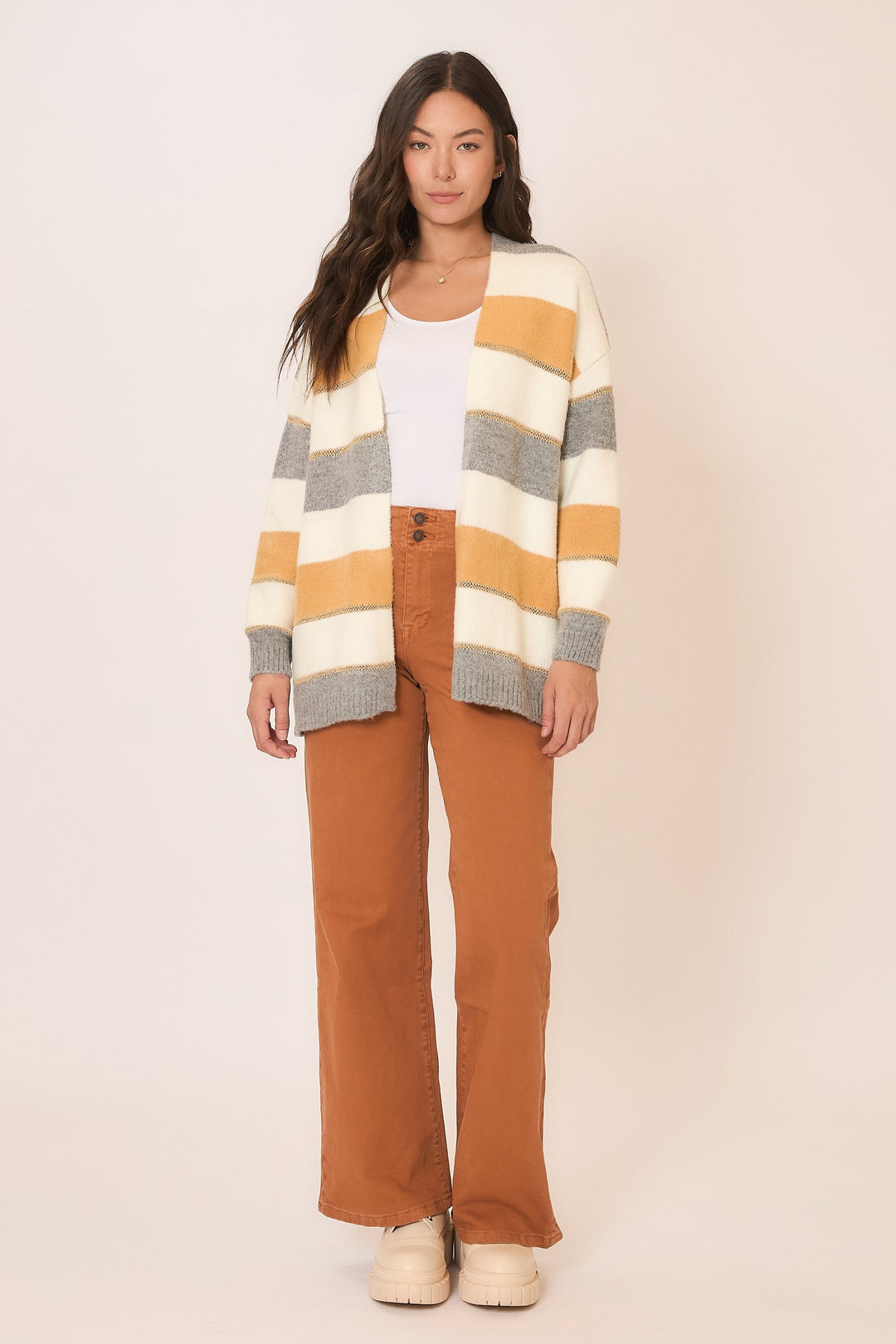 Chic Color Block Cardi