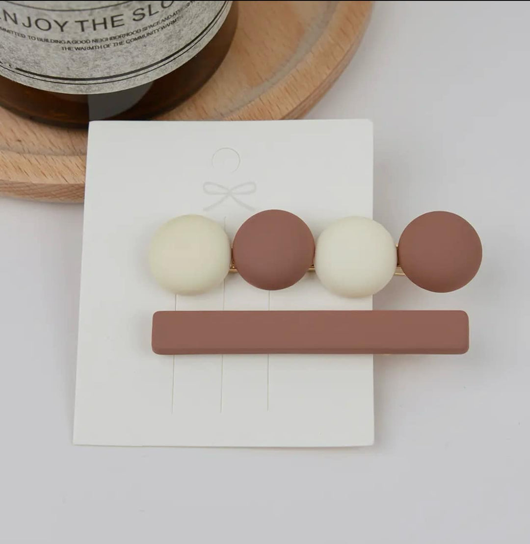 Color Block Geometric Alligator Hair Clips