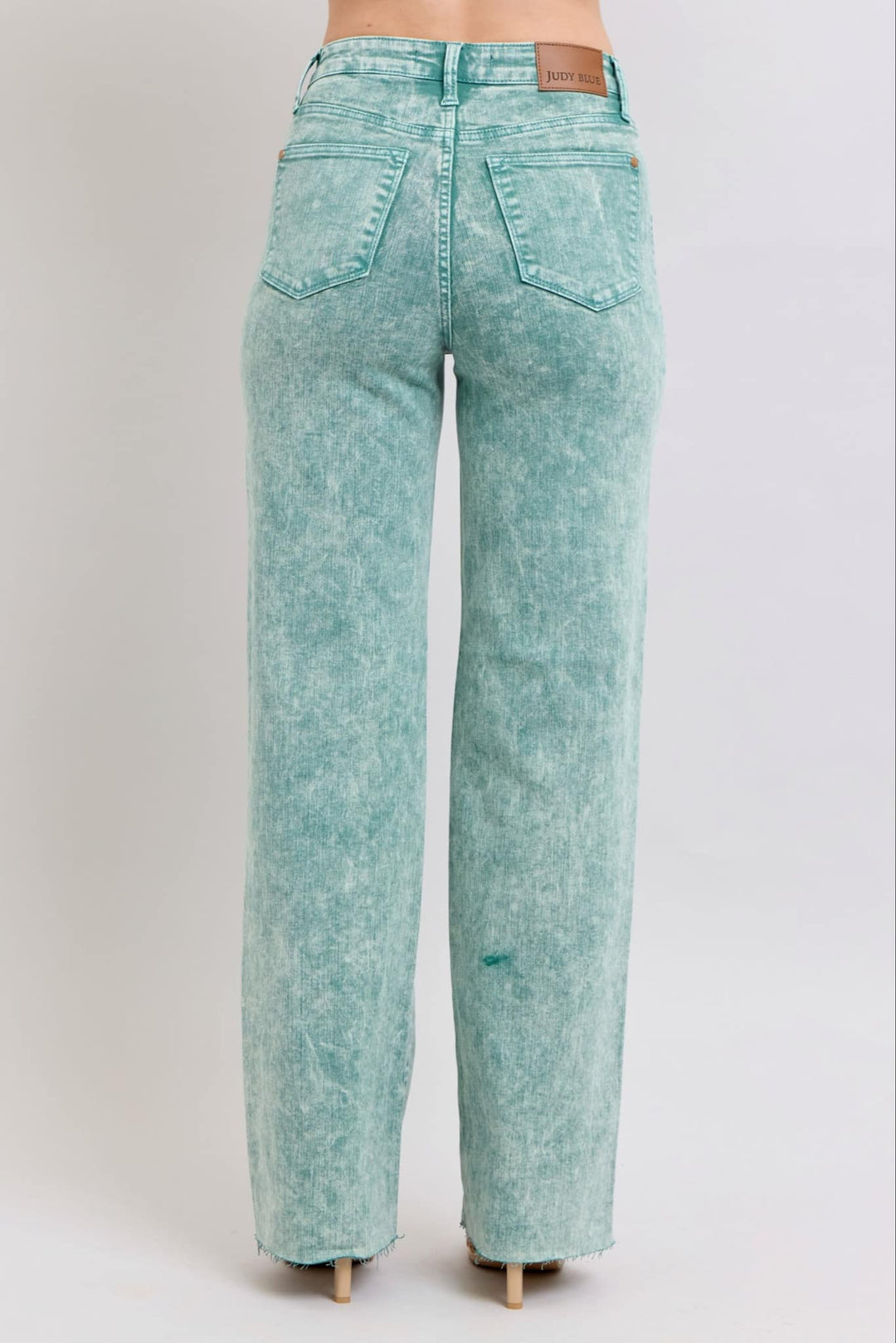 Judy Blue Sea Green Dad Denim Jeans
