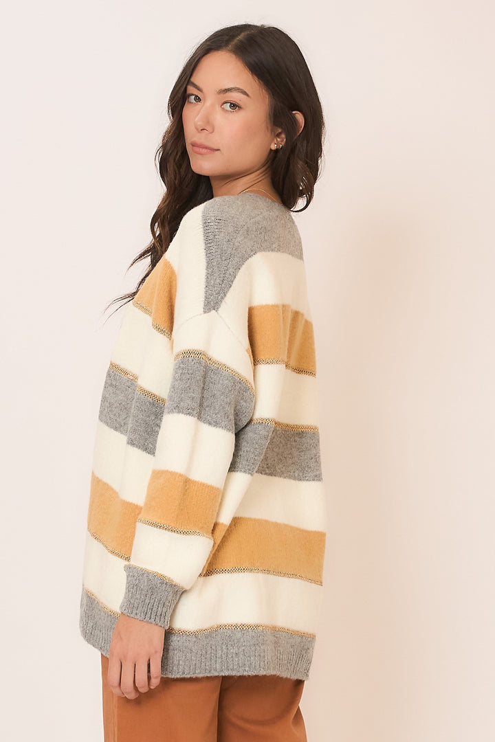 Chic Color Block Cardi