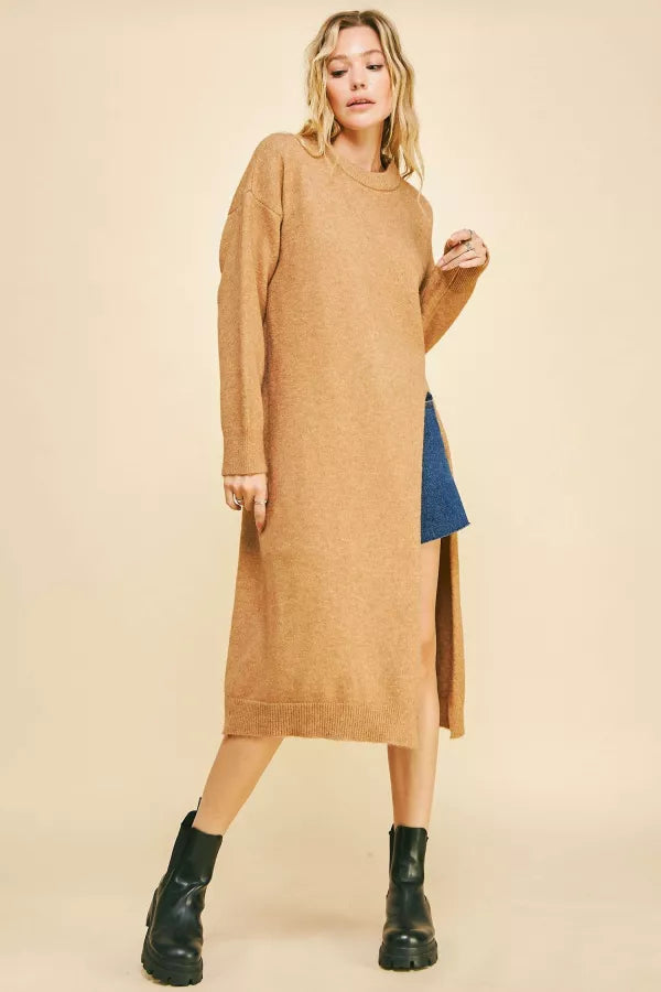 Carmel Knit Tunic Sweater