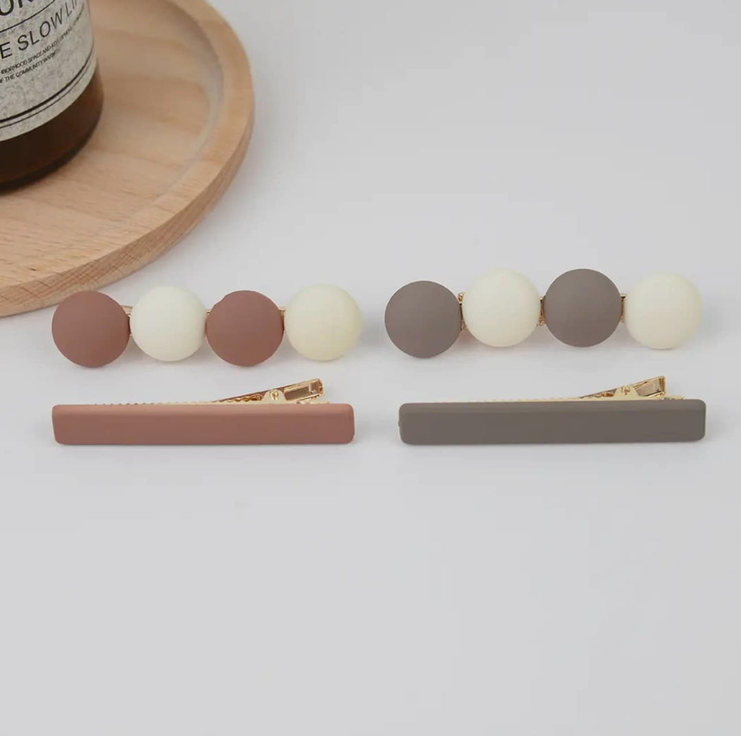 Color Block Geometric Alligator Hair Clips