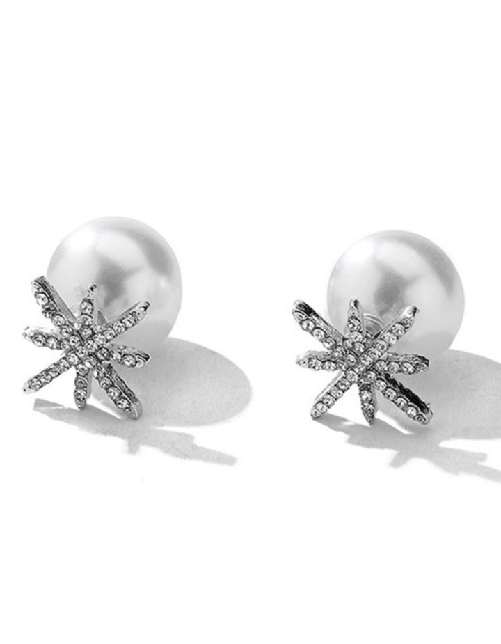 Star Studded Pearl Earring