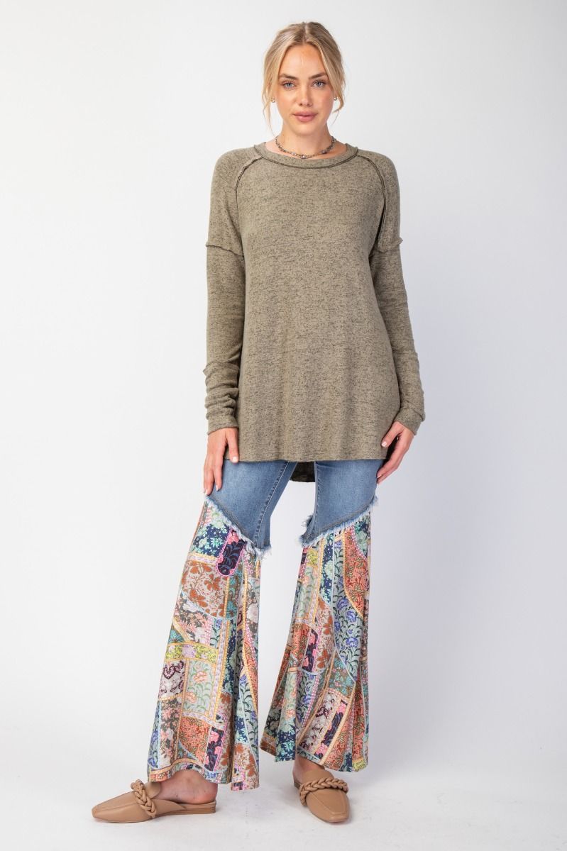 BRUSHED CALLIE KNIT TUNIC