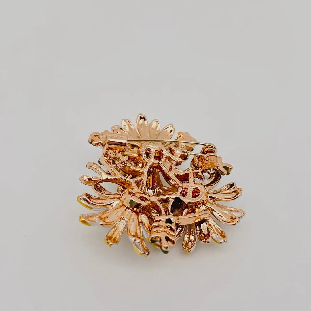 Three Daisy Brooch