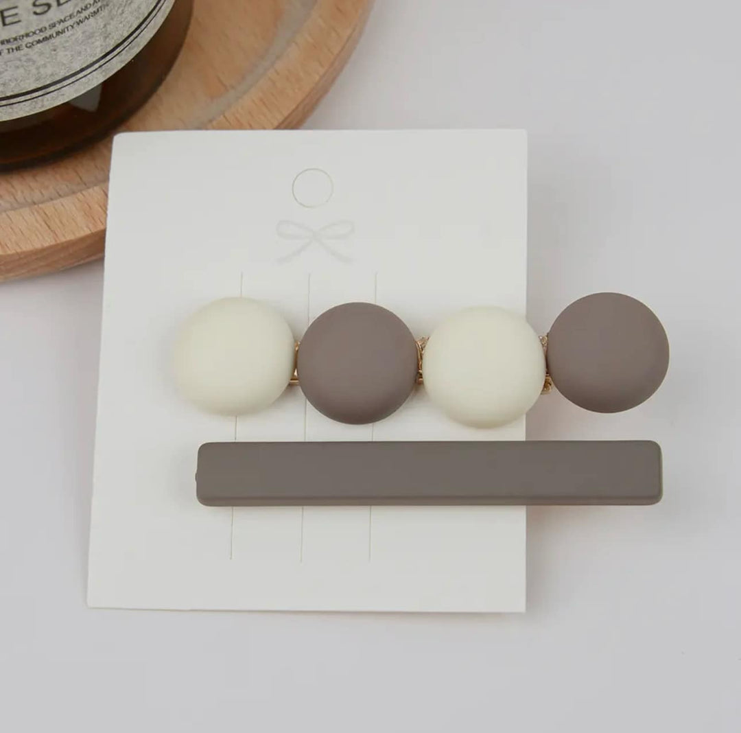 Color Block Geometric Alligator Hair Clips