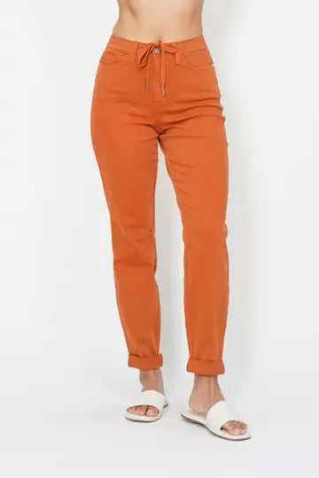 AUBURN ORANGE  DOUBLE CUFF JOGGER Denim Jeans