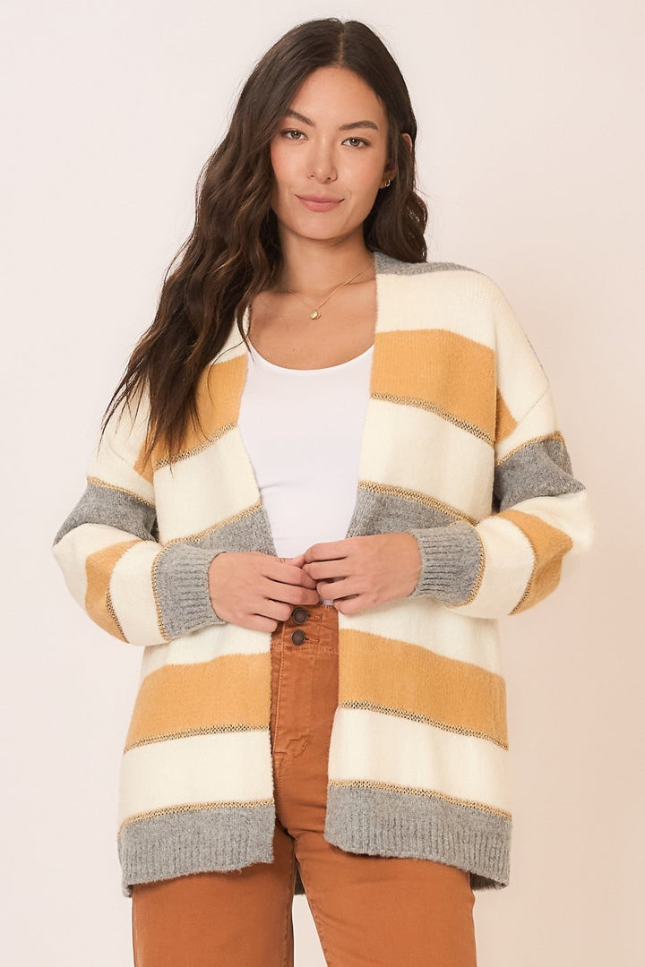 Chic Color Block Cardi