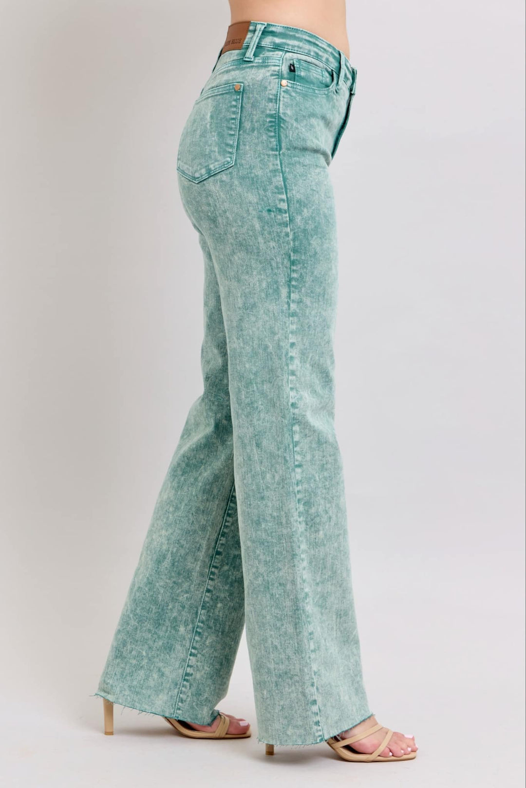 Judy Blue Sea Green Dad Denim Jeans