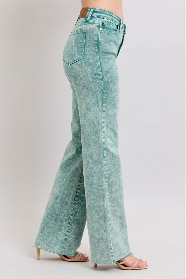 Judy Blue Sea Green Dad Denim Jeans