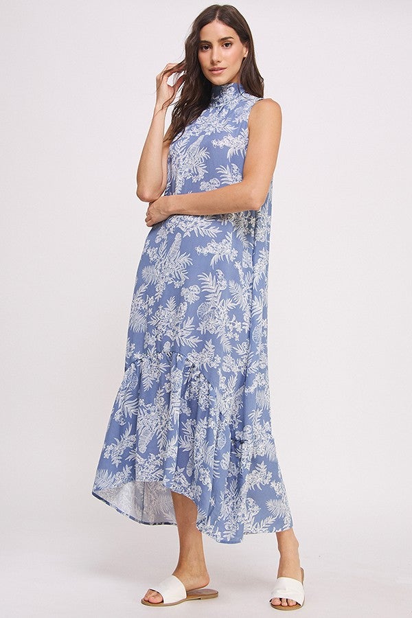Denim Blue Halter Dress