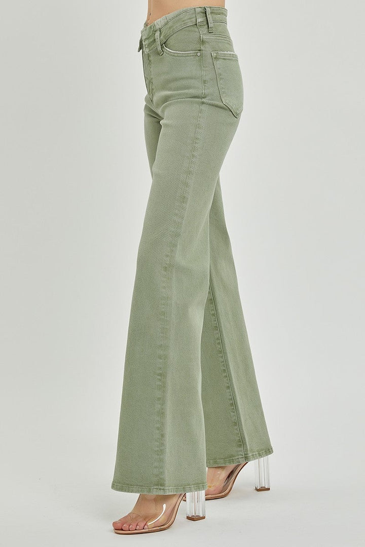 Flap Down Denim Jeans