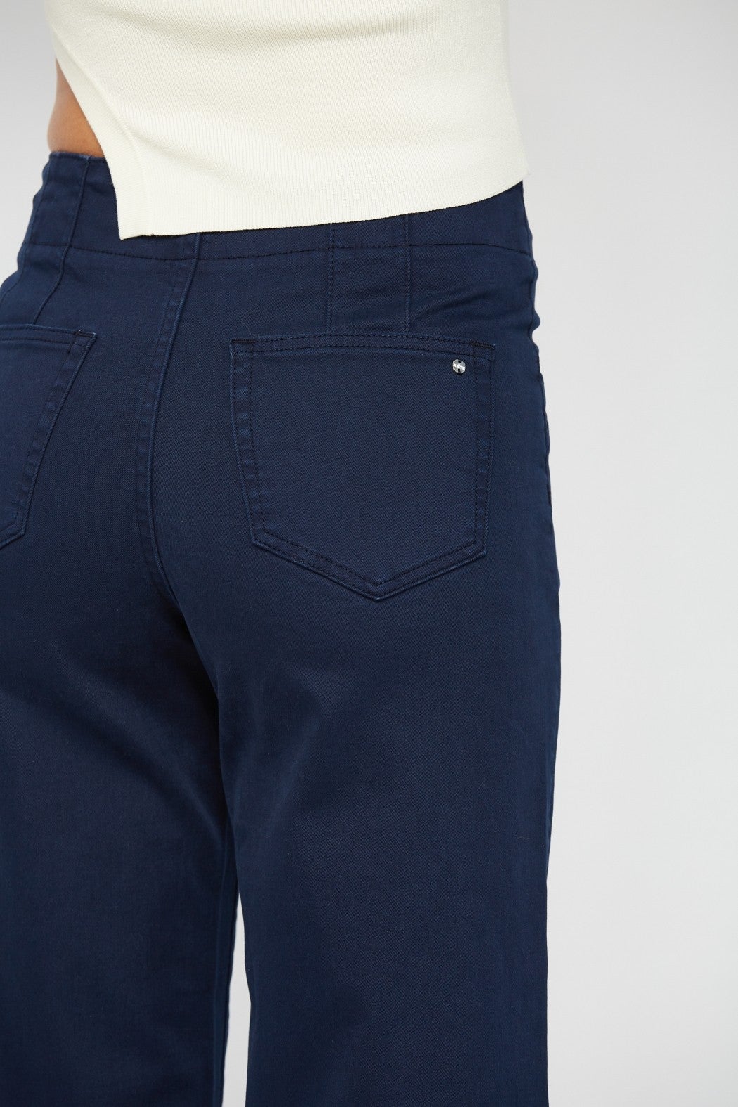 Mica Navy Wide Leg Denim Jeans