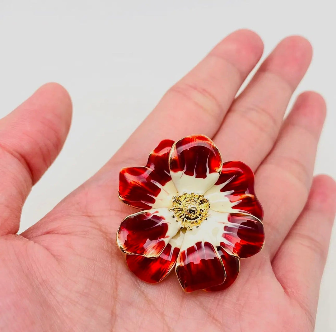 Vintage Big Flower Brooch